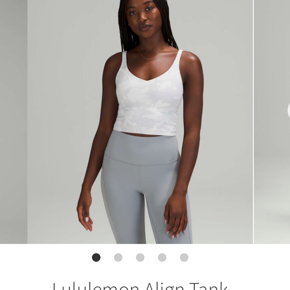 Lululemon Align Tank Incognito Camo Alpine White Multi